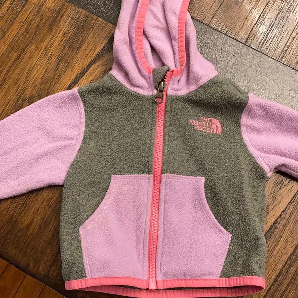 North face fleece zip up 3-6 months